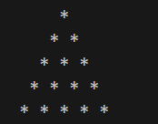 star pyramid in python star pyramid in python