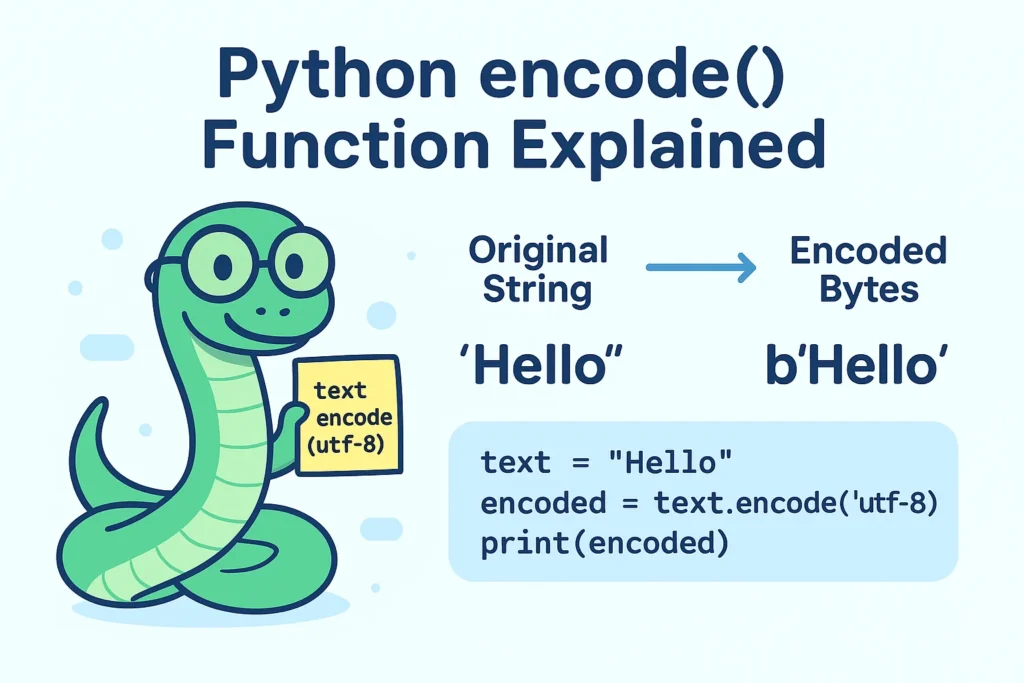 python-encode-string
Python String encode() Method