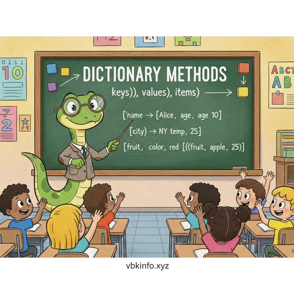 dictionary methods in python